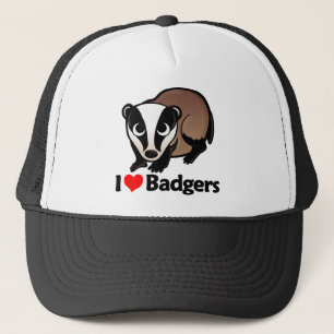 I Love Badgers Trucker Hat