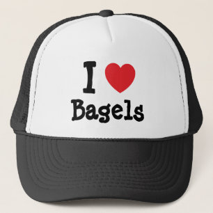 I love Bagels heart T-Shirt Trucker Hat