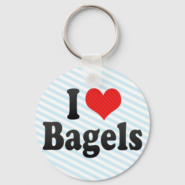 I Love Bagels Key Ring (Front)