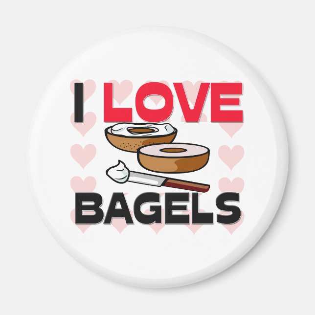 I Love Bagels Magnet (Front)