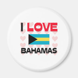 I Love Bahamas Magnet