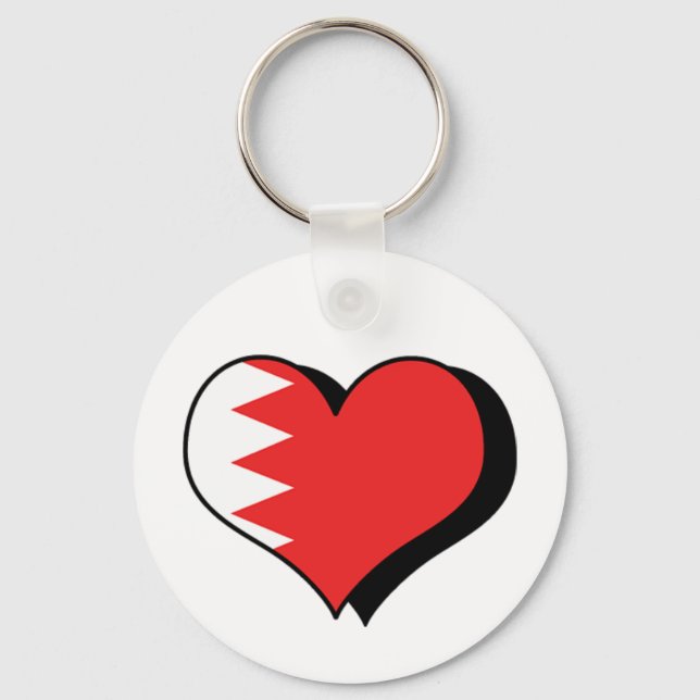 I Love Bahrain Keychain (Front)