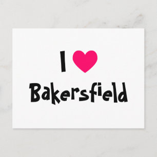 I Love Bakersfield Postcard