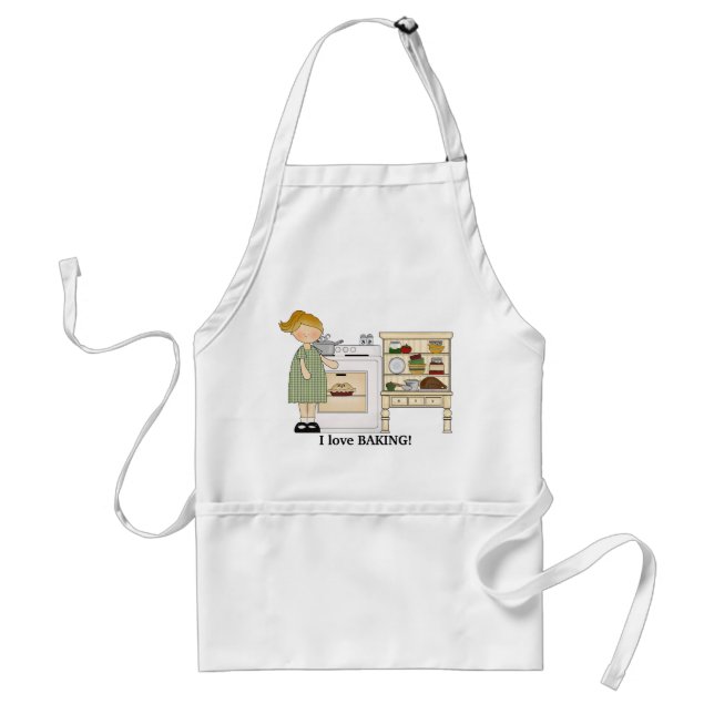 I Love Baking apron (Front)
