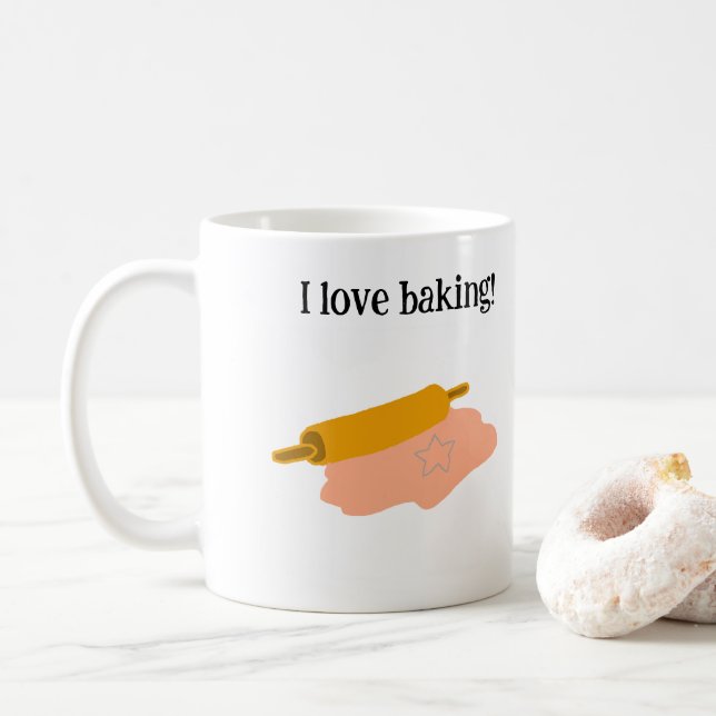 I Love Baking Coffee Mug (With Donut)
