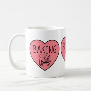 I Love Baking Heart Coffee Mug