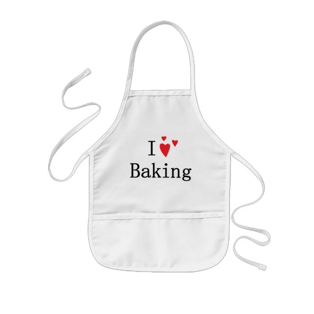 I Love Baking Kids Apron (Front)