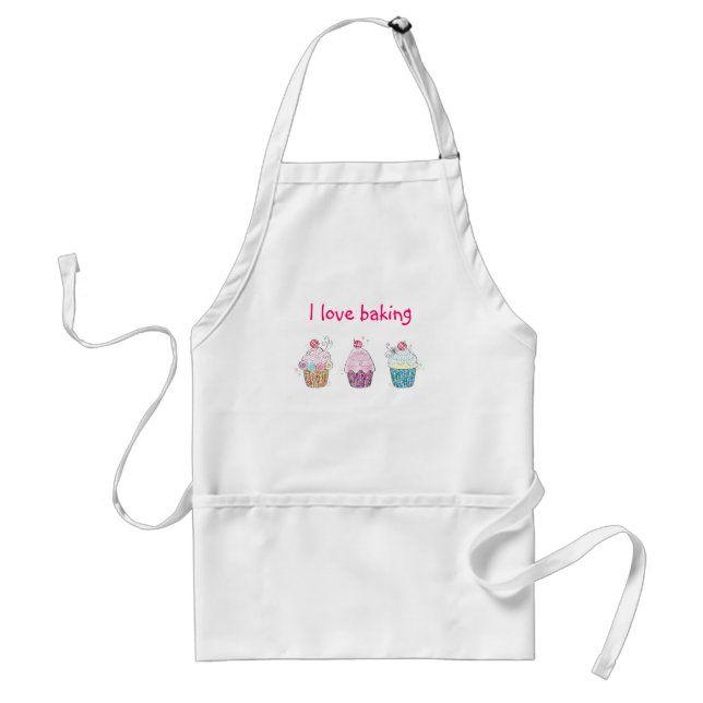 I Love Baking Standard Apron (Front)
