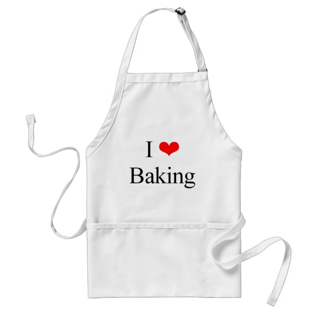 I love baking standard apron (Front)