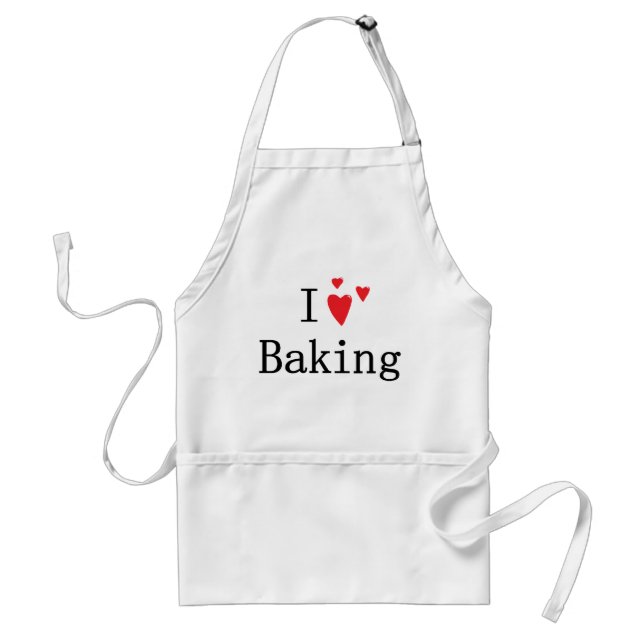I Love Baking Standard Apron (Front)