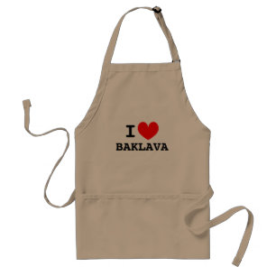 I love baklava   Funny aprons for men and women
