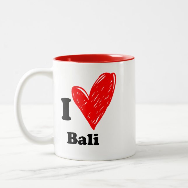 I love Bali Two-Tone Coffee Mug (Left)