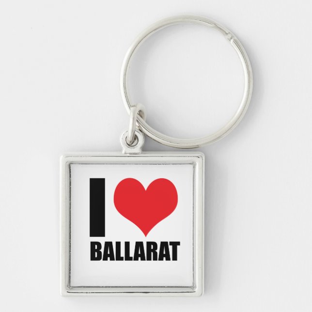 I love Ballarat Key Ring (Front)