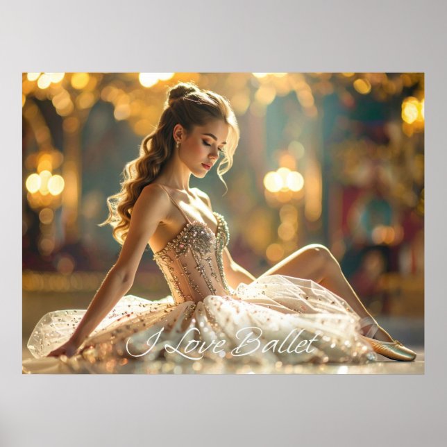 I LOVE BALLET - BALLET & DANCE POSTER (Front)