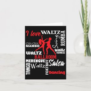 I Love Ballroom Dancing - Dance Instructor Pair Ch Card