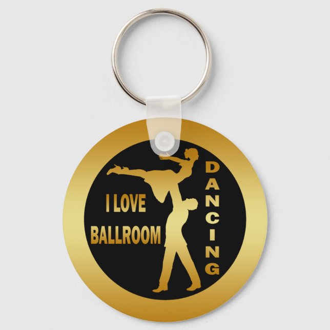 I LOVE BALLROOM DANCING KEY RING (Front)