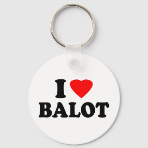 I Love Balot Key Ring
