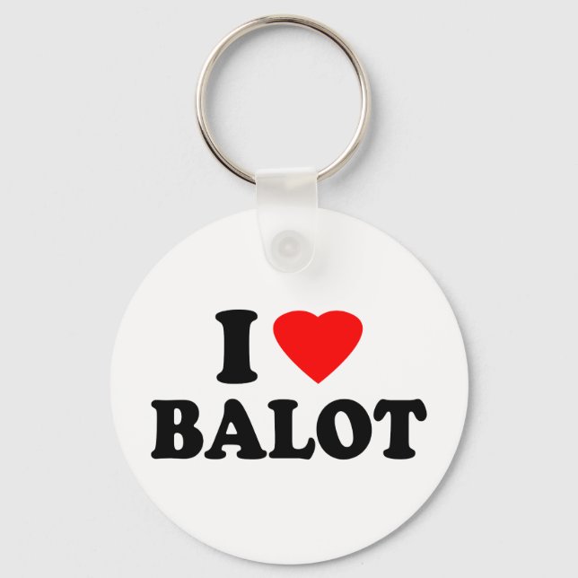 I Love Balot Key Ring (Front)