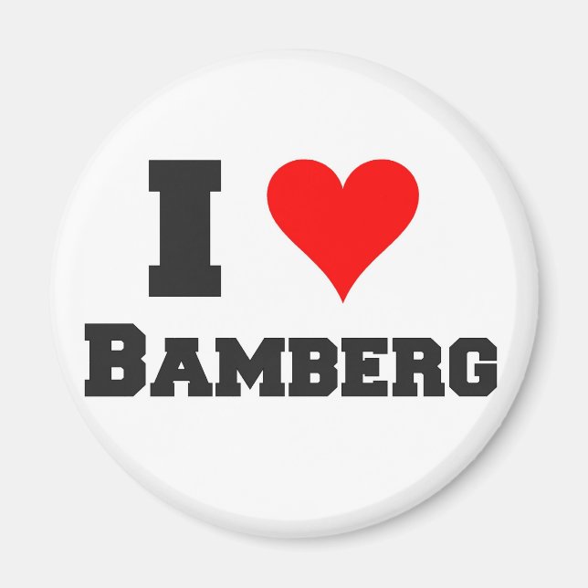 I love Bamberg Magnet (Front)