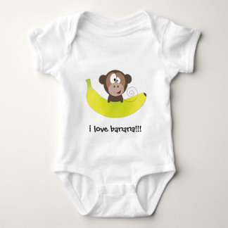 i love banana!!! baby bodysuit