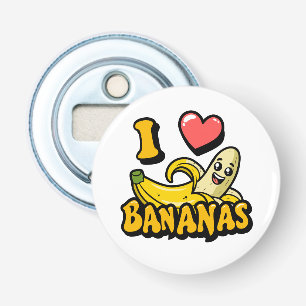 I  Love Bananas Bottle Opener