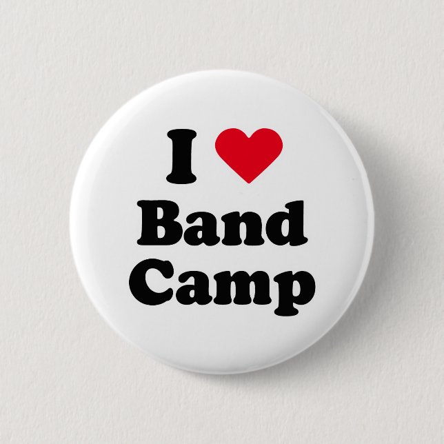 I love band camp 6 cm round badge (Front)