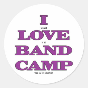 I Love Band Camp Classic Round Sticker