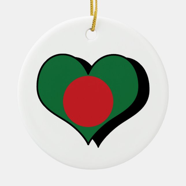 I Love Bangladesh Ornament (Front)