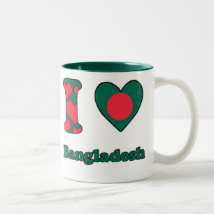 I love Bangladesh Two-Tone Coffee Mug