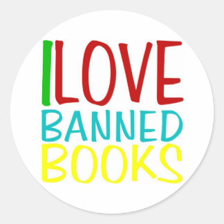 I LOVE BANNED BOOKS OFFICIAL STICKER