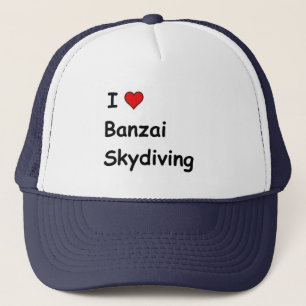I Love Banzai Skydiving Trucker Hat