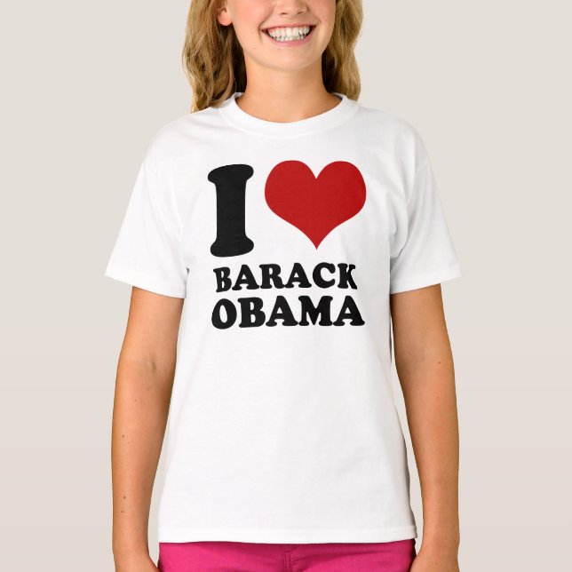 I love Barack Obama Kids t shirt (Front)