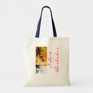 I Love Barbados Tote Bag