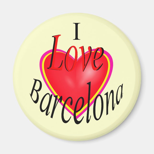 I Love Barcelona! Magnet (Front)