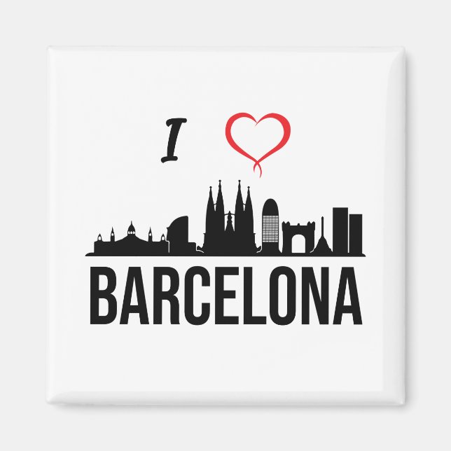I love Barcelona Spain Magnet (Front)