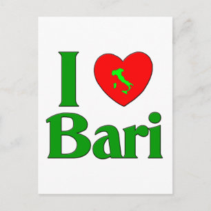 I  Love Bari Italy Postcard
