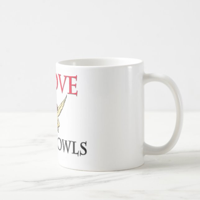 I Love Barn Owls Coffee Mug (Right)