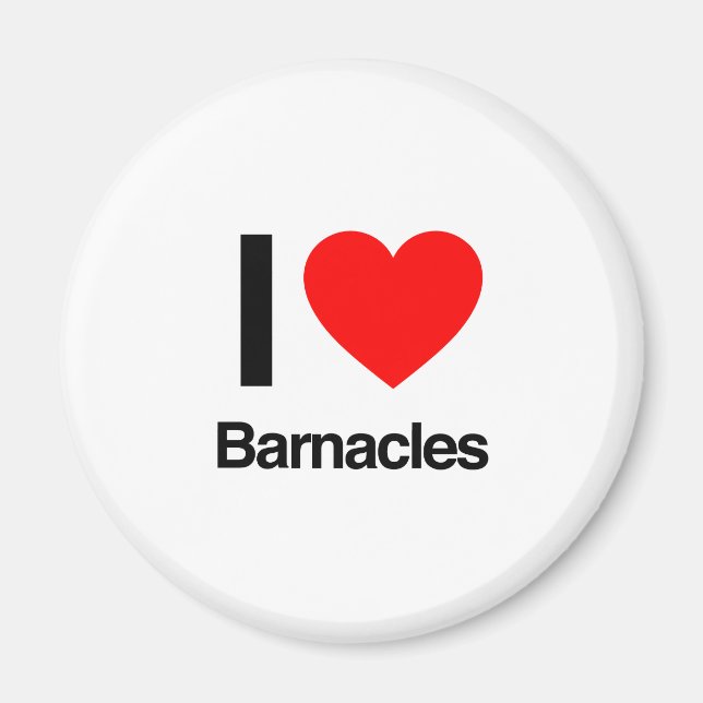 i love barnacles magnet (Front)