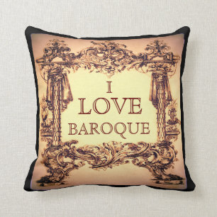 I Love Baroque Throw Cushion