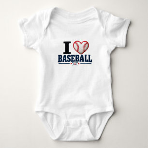 I Love Baseball Baby Bodysuit Father’s Day Gift