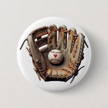 I love baseball coach glove red heart sporty mum