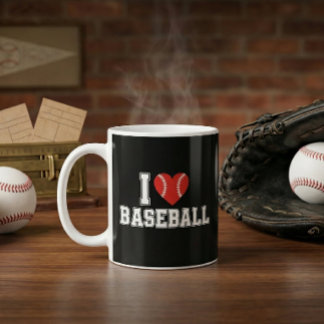 I Love Baseball Coffee Mug