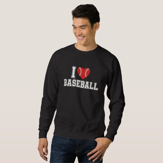 I Love Baseball Sweatshirt (Front Full)