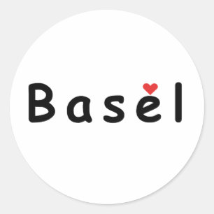 I love Basel Classic Round Sticker