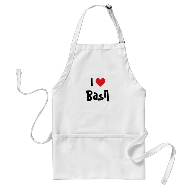 I Love Basil Standard Apron (Front)