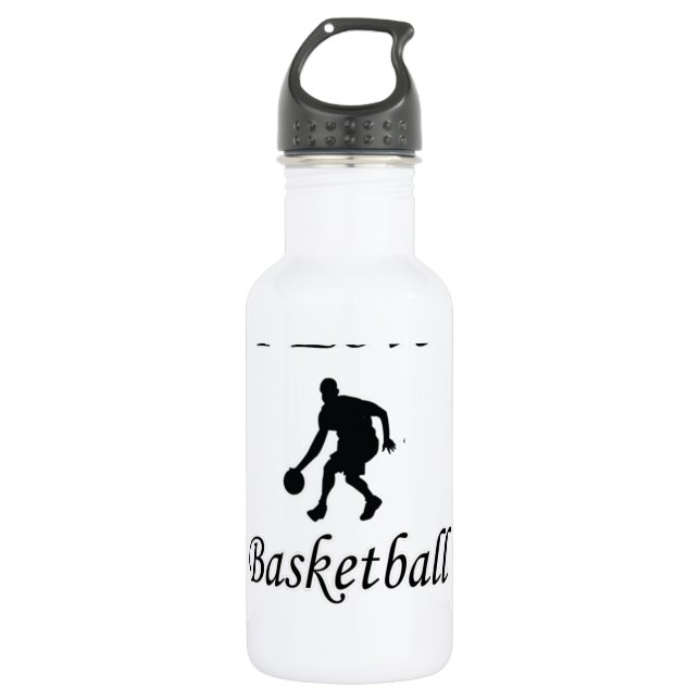 I Love Basketball 532 Ml Water Bottle (Front)
