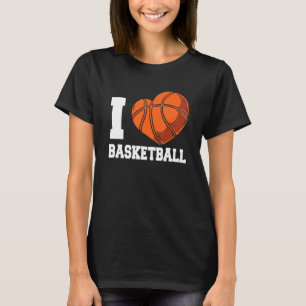 I Love Basketball Coach Match Team Player T-Shirt