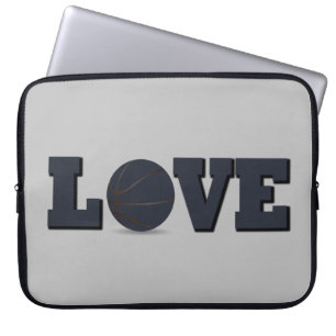 I Love basketball game Laptop Sleeve