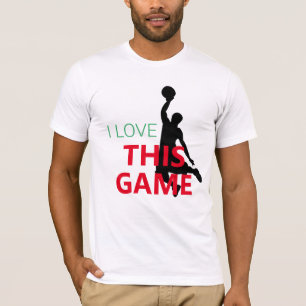 I Love Basketball Game T-Shirt