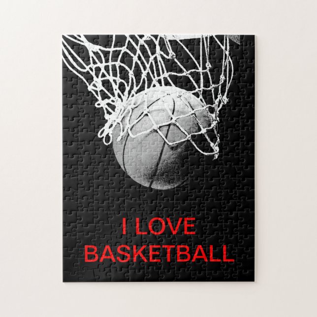 I Love Basketball Jigsaw Puzzle (Vertical)
